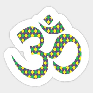 Mardi Gras Om Sticker